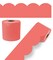 Carson Dellosa 65Ft of Salmon Pink Bulletin Board Borders, 1 Roll of Scalloped Trim for Rolling Whiteboard, Cork and Posterboard, Party, Spring Decorations, and Classroom Decor